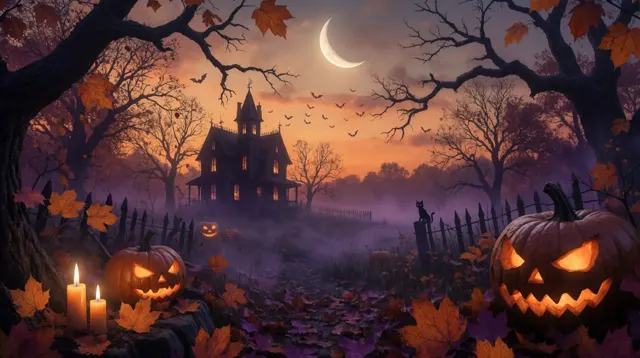 Haunted lane at dusk