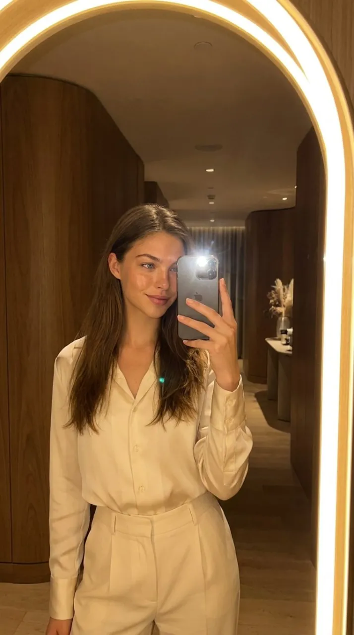 Vikas edit prompt: mirror selfie